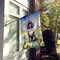 Edge Collections - 28" X 40" - Black - Poodle Easter Egg Hunt Large - 1 Piece